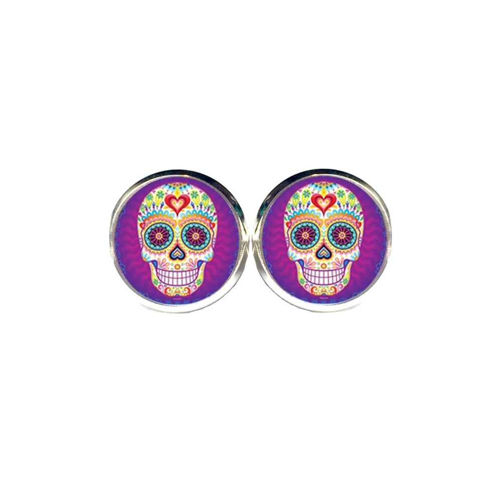 Sugar Skull Earrings - Day of the Dead, Halloween